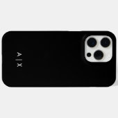 シンプルなカップル名のモノグラム Case-Mate iPhoneケース (裏面 (横))