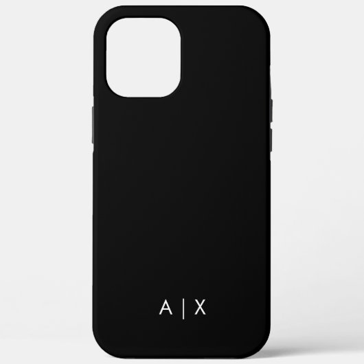 シンプルなカップル名のモノグラム Case-Mate iPhoneケース (裏面)
