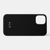 シンプルなカップル名のモノグラム Case-Mate iPhoneケース (裏面 (横))
