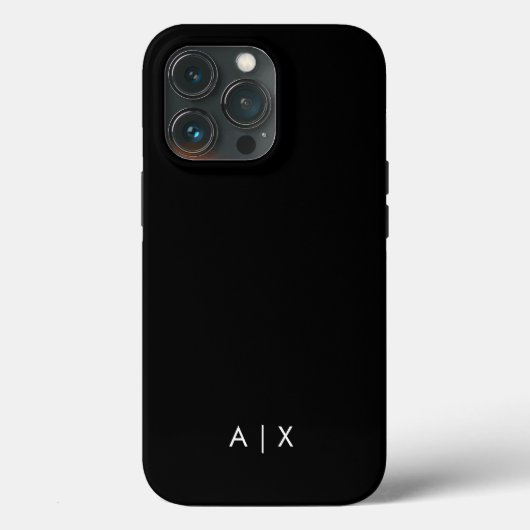シンプルなカップル名のモノグラム Case-Mate iPhoneケース (裏面)