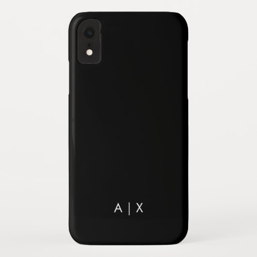 シンプルなカップル名のモノグラム Case-Mate iPhoneケース (裏面)