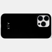 シンプルなカップル名のモノグラム Case-Mate iPhoneケース (裏面 (横))