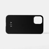 シンプルなカップル名のモノグラム iPhoneケース (裏面横)