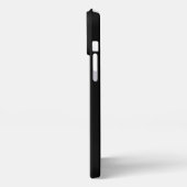 シンプルなカップル名のモノグラム iPhoneケース (左側面)