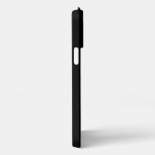 シンプルなカップル名のモノグラム iPhoneケース (右側面)