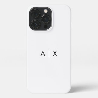 シンプルなカップル名のモノグラム iPhone 13 PROケース