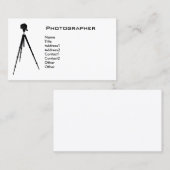 シンプルなカメラマン 名刺 (正面/裏面)