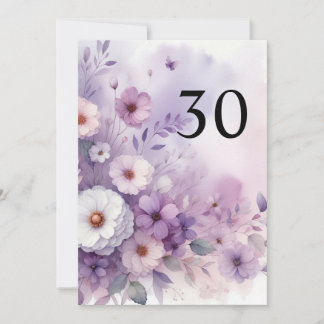 シンプルなカリグラフィーテキスト誕生日パーティー 招待状