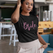シンプルなカリグラフィーブライドキュート Tシャツ