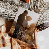 シンプルなカリグラフィー スクリプト 現代のミニマリスト フォト シーズンカード