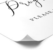 シンプルなカリグラフィー ラスティック プログラム サイン (角)