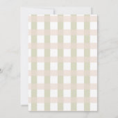 シンプルなギンガムイースターブランシュ招待状 招待状 (裏面)