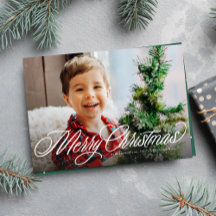 シンプルなクラシックスクリプトのメリークリスマス2枚の写真