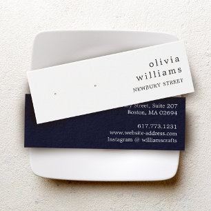 シンプルなクラフト紙スタッドイヤリングディスカード