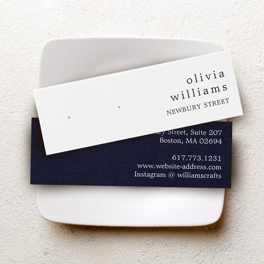 シンプルなクラフト紙スタッドイヤリングディスカード