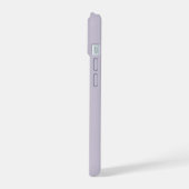 シンプルなクリスチャン向けの薄紫の「癒しの主」デザイン iPhone 15ケース (左側面)