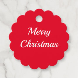 シンプルなクリスマスのギフトタグ フェイバータグ