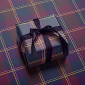 シンプルなクリスマスのチェック柄のデザイン ラッピングペーパー