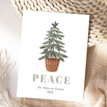 シンプルなクリスマスのモミの木