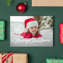シンプルなクリスマスの文字が入った2枚の写真