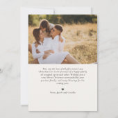 シンプルなクリスマスカード　２枚の写真付き シーズンカード (裏面)