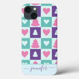 シンプルなクリスマスツリーパターンのCase-Mate iPhoneケース iPhone 13ケース