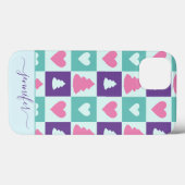 シンプルなクリスマスツリーパターンのCase-Mate iPhoneケース Case-Mate iPhoneケース (裏面 (横))