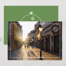 シンプルなクリスマスフレームオーバーレイ写真カード