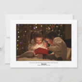 シンプルなクリスマス写真ホリデーカード シーズンカード (裏面)