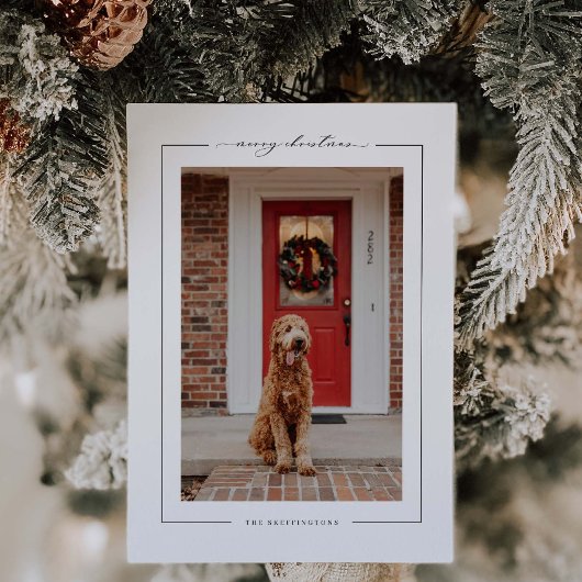 シンプルなクリスマス スターの写真 ホリデー カード