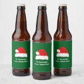 シンプルなクリスマス ビールラベル (ボトル)