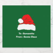 シンプルなクリスマス ビールラベル (シングルラベル)