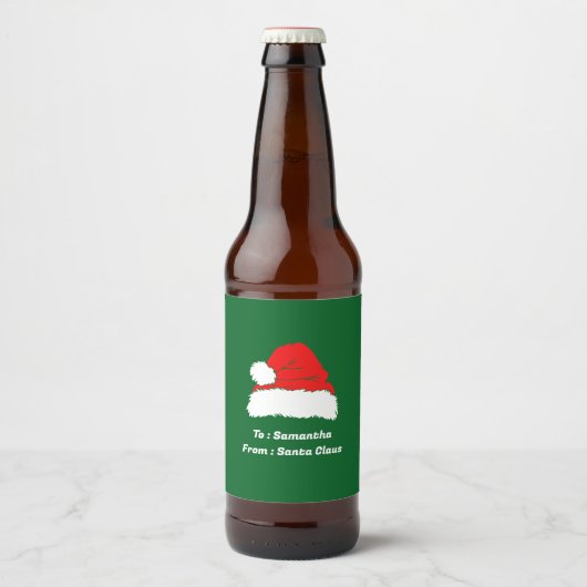 シンプルなクリスマス ビールラベル (正面)