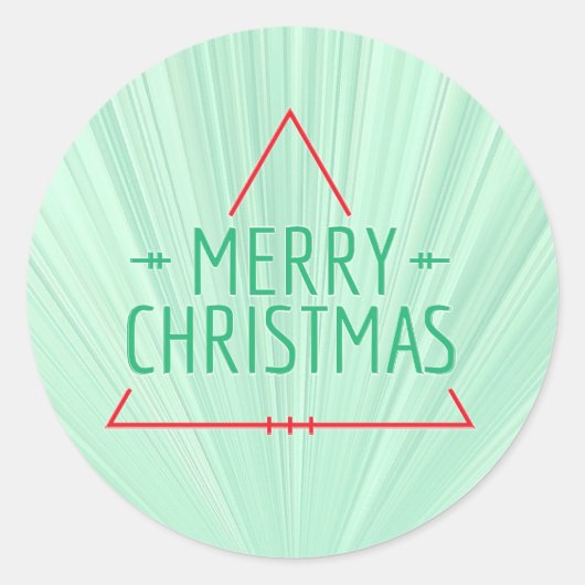 シンプルなクリスマス ラウンドシール (正面)