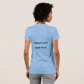 シンプルなクリスマスTシャツにテキストや写真を追加 Tシャツ (裏面フル)