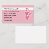 シンプルなクリーニングサービス 名刺 (正面/裏面)