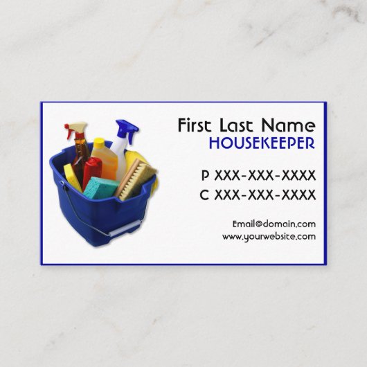 シンプルなクリーンサプライの名刺 名刺 (正面)