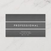 シンプルなクロムチタニウムの金属の名刺 名刺 (裏面)