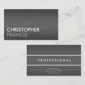 シンプルなクロムチタニウムの金属の名刺 名刺 (正面/裏面)