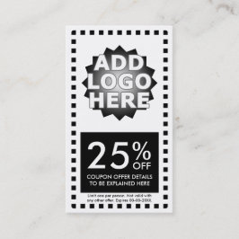 シンプルなクーポン 割引カード