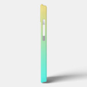 シンプルなグラデーション パステルイエロー ターコイズ Case-Mate iPhoneケース (裏面 / 左)