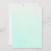 シンプルなグリーン水彩画のペサハ セデル ご招待状 招待状 (裏面)