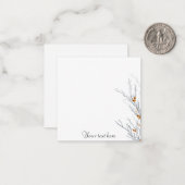 シンプルなグリーン ノートカード (正面/裏面インサイチュ)