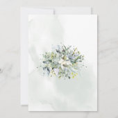 シンプルなグリーン　愛だけの結婚式招待状 セーブザデート (裏面)