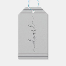 シンプルなグレイのカスタムネーム