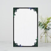 シンプルなケルト結び目模様のボーダー 便箋 (スタンド正面)