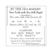 シンプルなコテージ食品法スタンプ ラバースタンプ (インプリント)