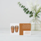 シンプルなコンゴは音楽業界カードをドラムをたたきます 名刺 (スタンド正面)