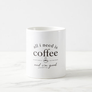 シンプルなコーヒー名言マグ ☕ クリーンな美意識のデザイン コーヒーマグカップ