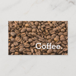 シンプルなコーヒー豆のロイヤリティのパンチカード ロイヤリティカード